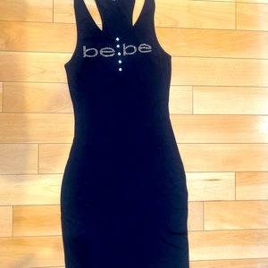 “BEBE” 7/8 black dress.
